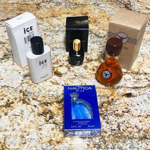 Men's Fragrance Bundle: Ice Blanc, Nautica Blue, Unforgivable, Wild Country